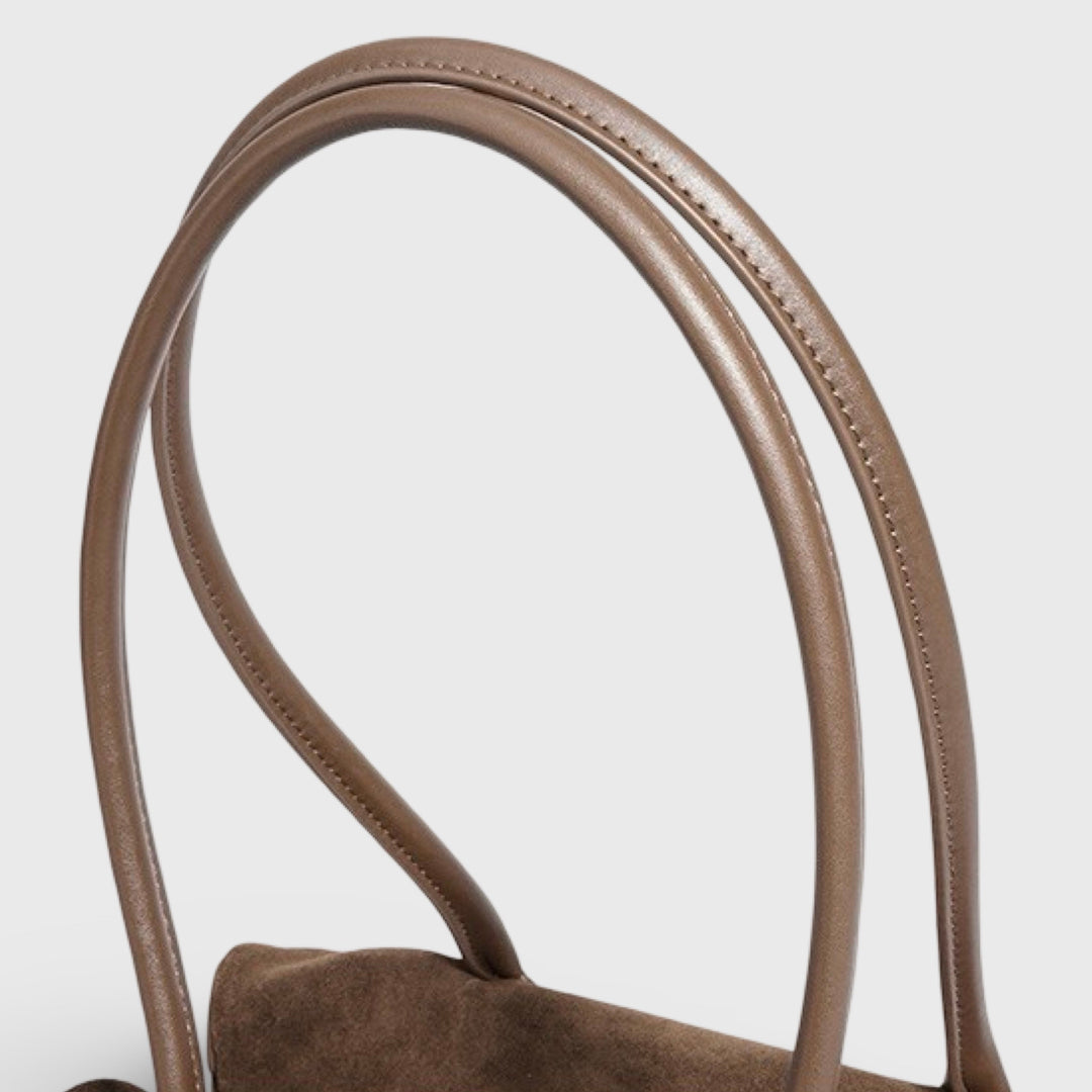 Henriette | Echtleder-Schultertasche in Wildleder-Optik – Ansicht 07