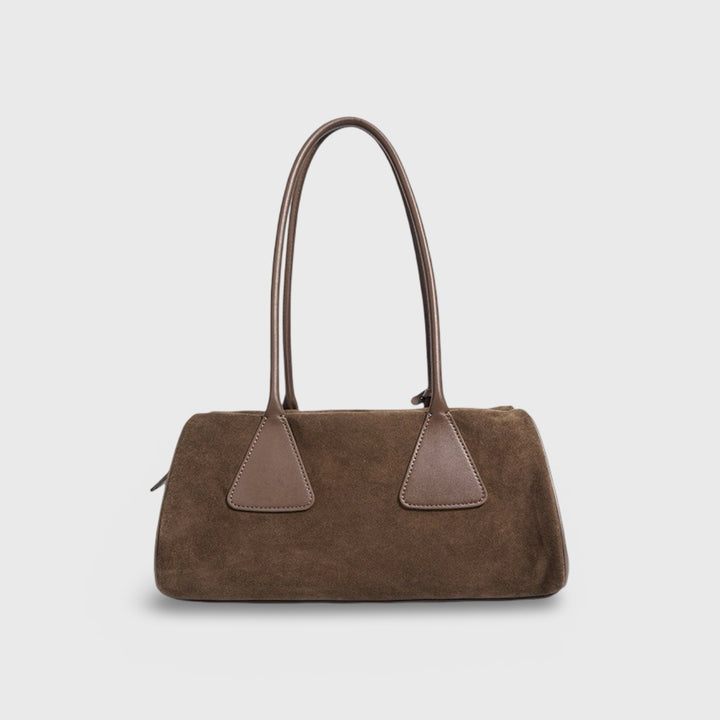 Henriette | Echtleder-Schultertasche in Wildleder-Optik – Ansicht 08