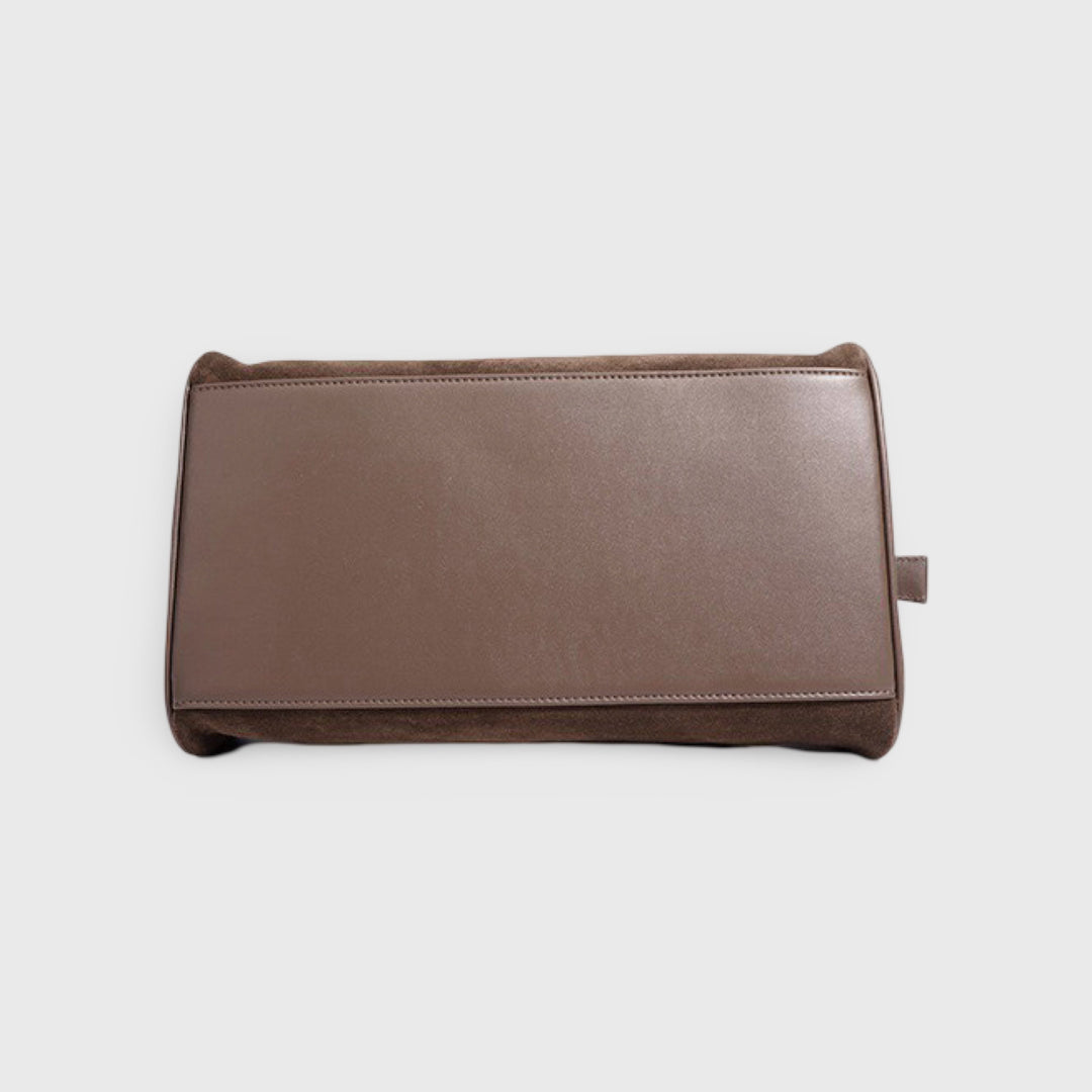 Henriette | Echtleder-Schultertasche in Wildleder-Optik – Ansicht 10