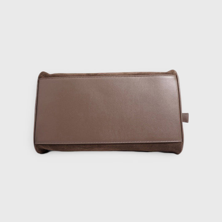 Henriette | Echtleder-Schultertasche in Wildleder-Optik – Ansicht 10