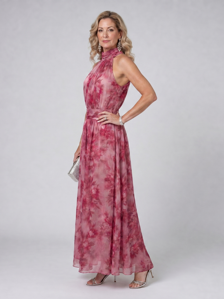 Lieselotte Weiches Halsträger-Midikleid – Ansicht 03