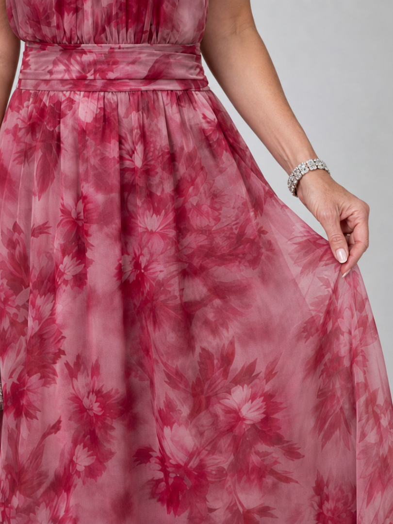 Lieselotte Weiches Halsträger-Midikleid – Ansicht 04