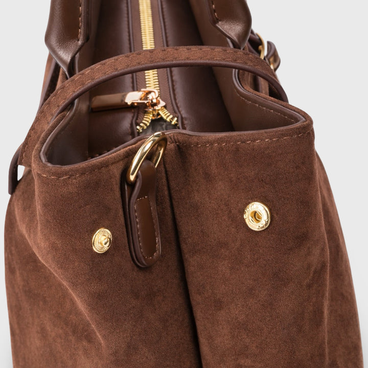 Mathilda – Handtasche in Wildleder-Optik – Ansicht 09