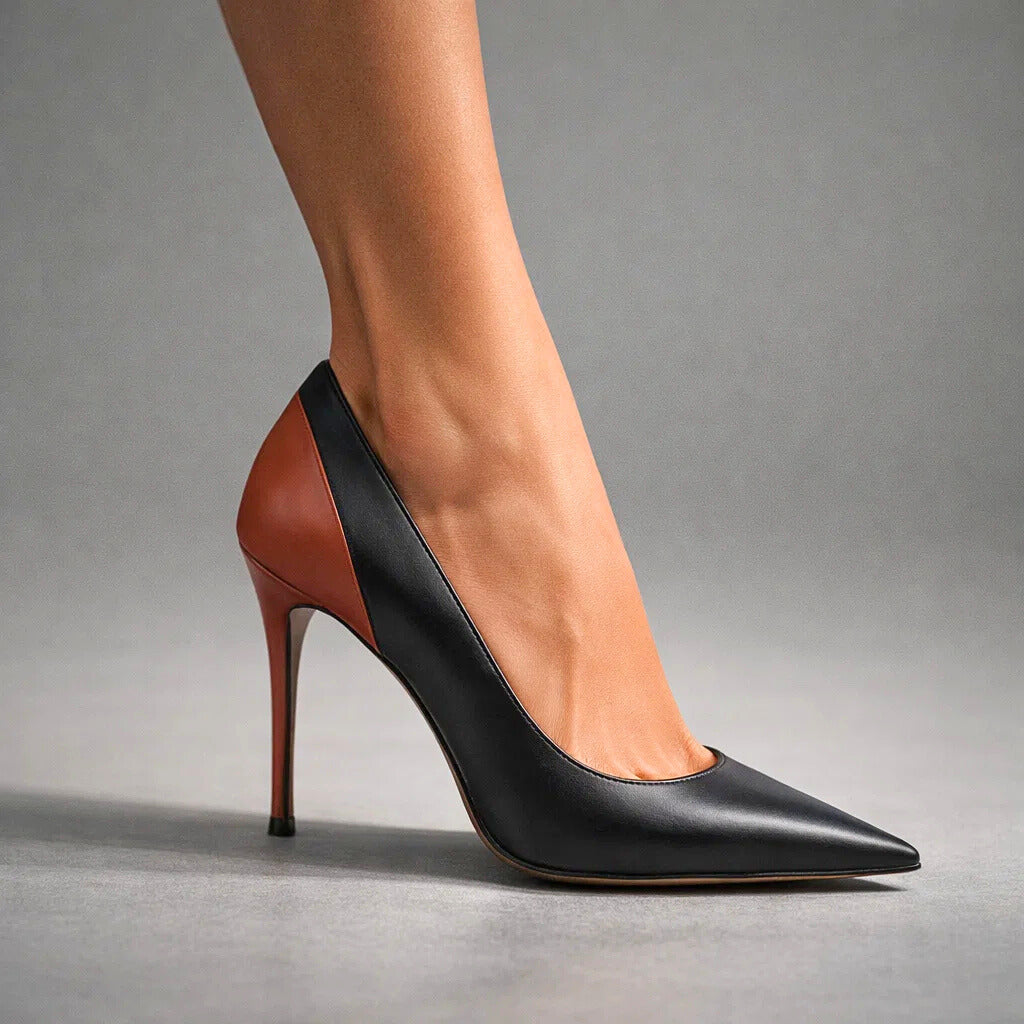 Ottilie | Spitze Stiletto-Pumps im Colorblocking-Design – Ansicht 05