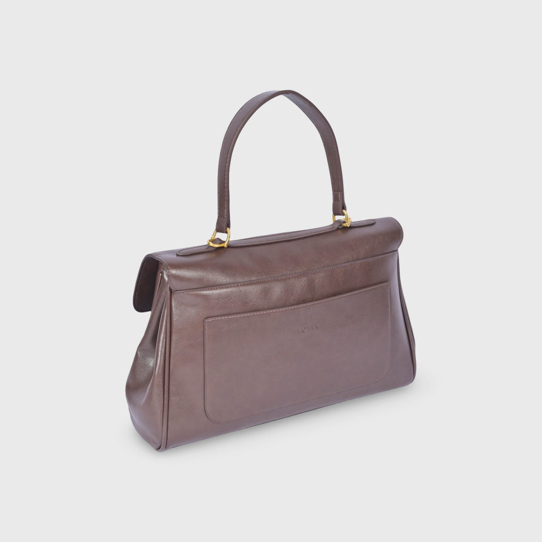 Pauline | Strukturierte Henkeltasche mit Laptopfach – Ansicht 02
