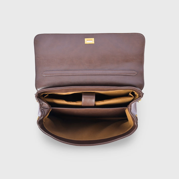 Pauline | Strukturierte Henkeltasche mit Laptopfach – Ansicht 05