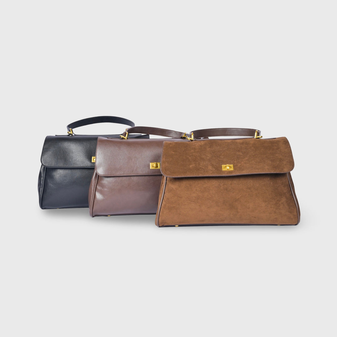 Pauline | Strukturierte Henkeltasche mit Laptopfach – Ansicht 06