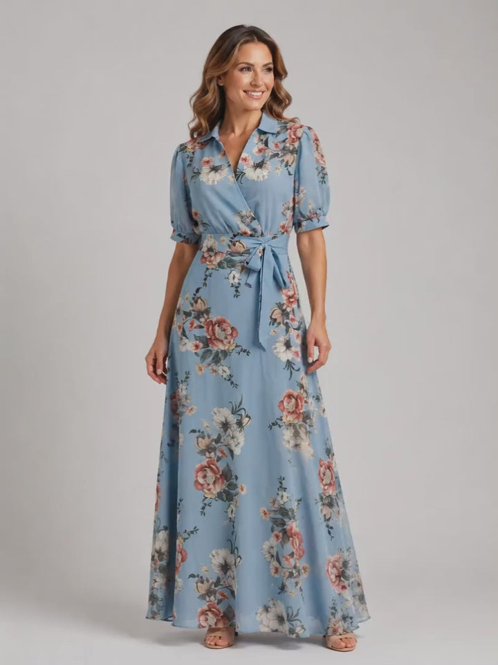 Lena | Florales Maxikleid