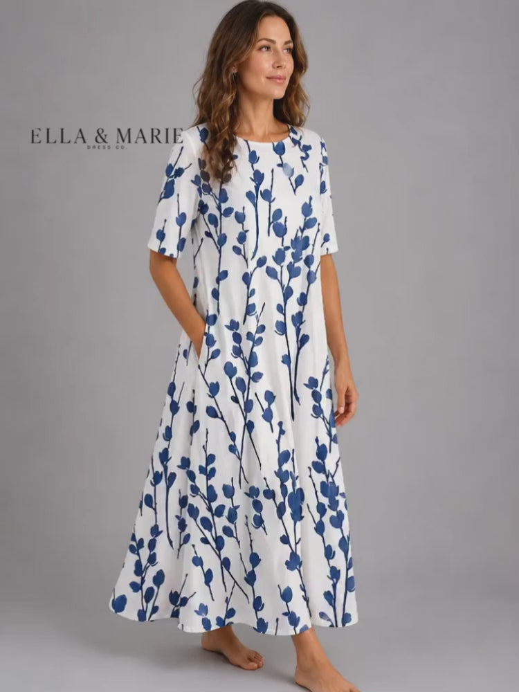 Sarah | Midi-jurk met bloemenprint