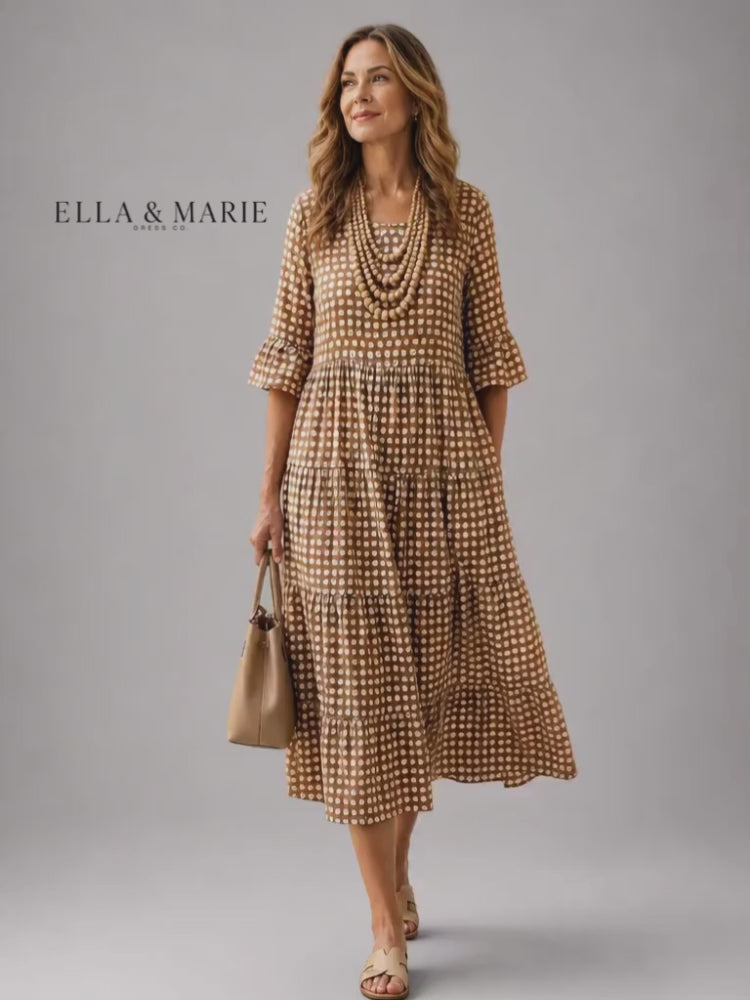 Sabine | Polka-Dot Midi-Kleid