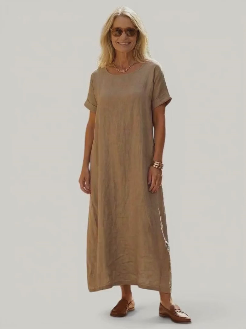 Rosaline | Linen midi dress