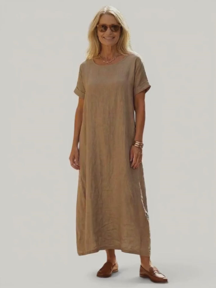 Rosaline | Linen midi dress