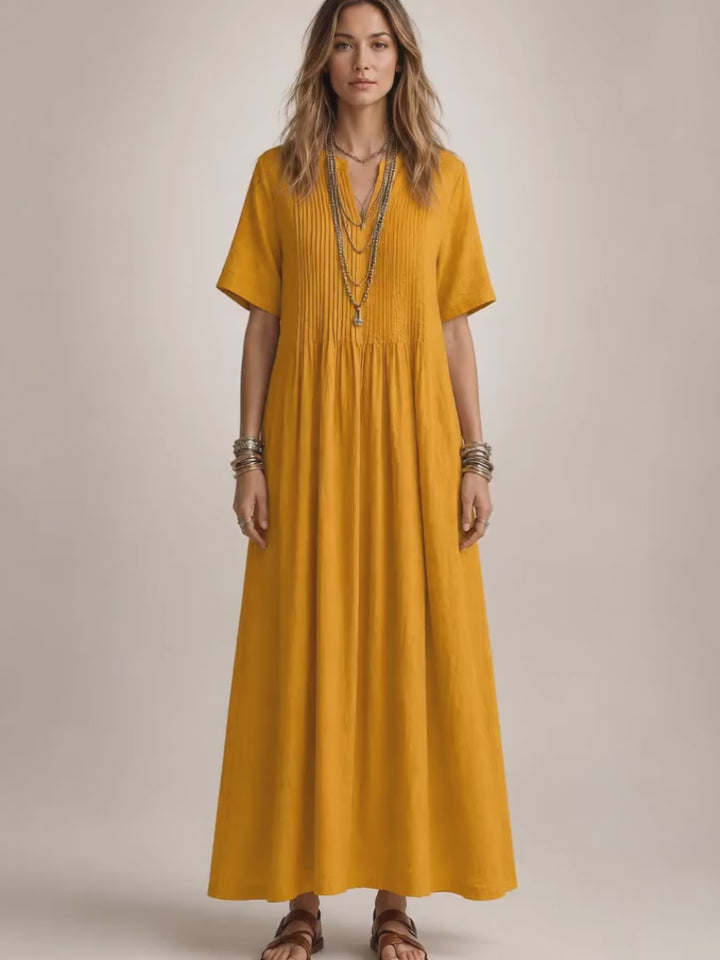 Antje | Elegantes Plisseekleid