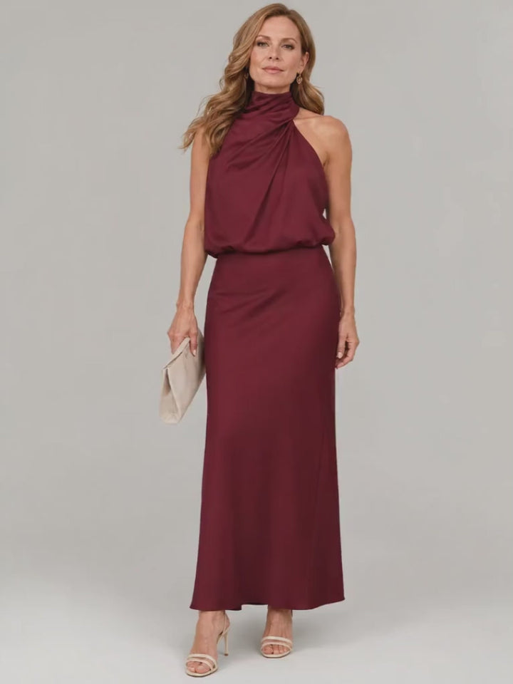 Christiane | Drapiertes Maxikleid