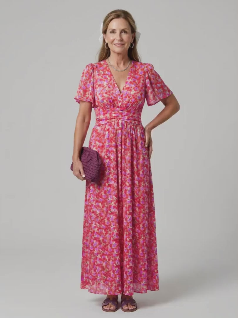 Hanna | Midikleid mit feinem Blümchenmuster