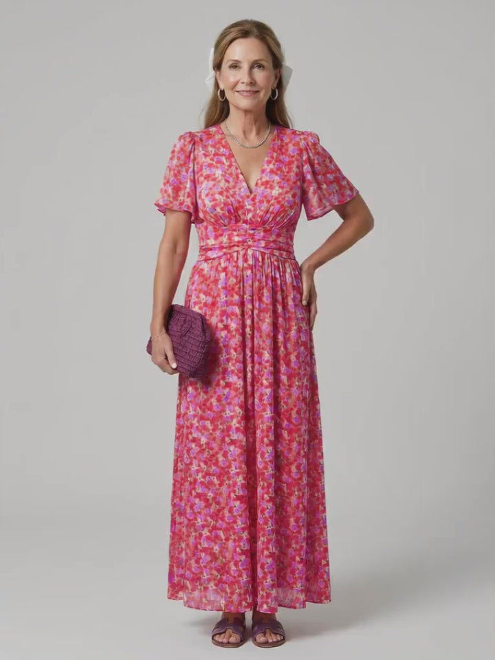 Hanna | Midikleid mit feinem Blümchenmuster