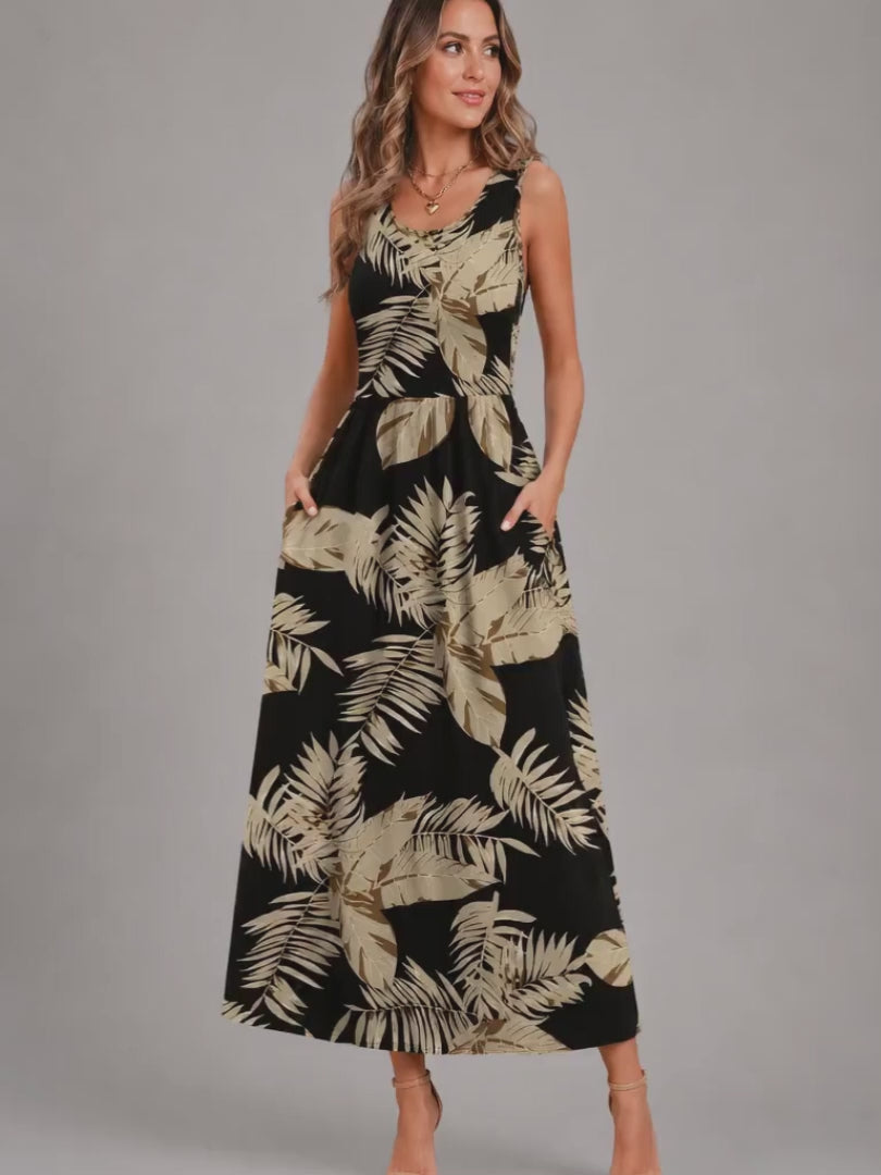 Franziska | Boho Midi-Kleid mit Neckholder