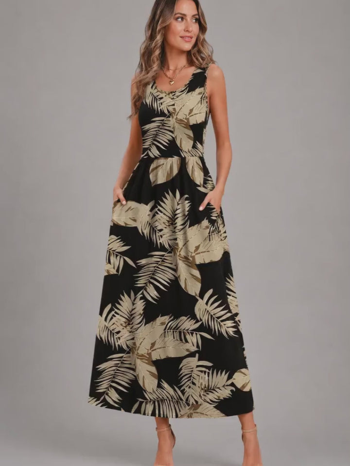 Franziska | Boho Midi-Kleid mit Neckholder