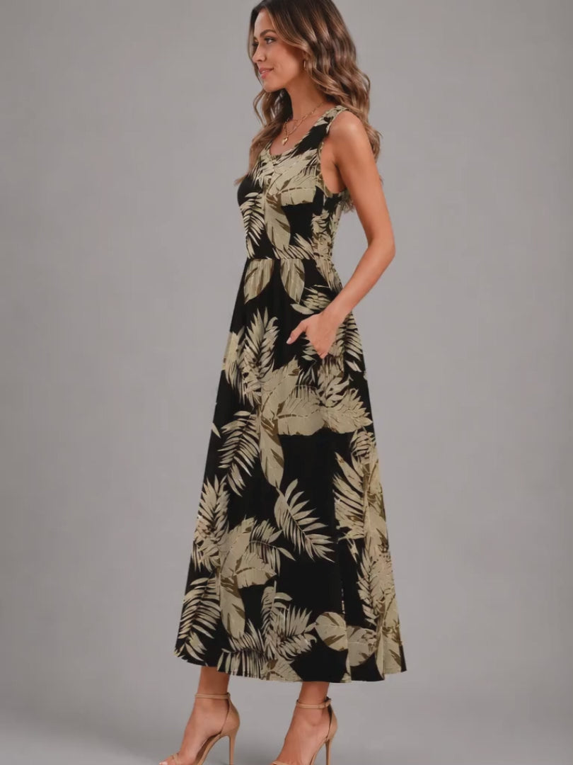 Franziska | Boho Midi-Kleid mit Neckholder