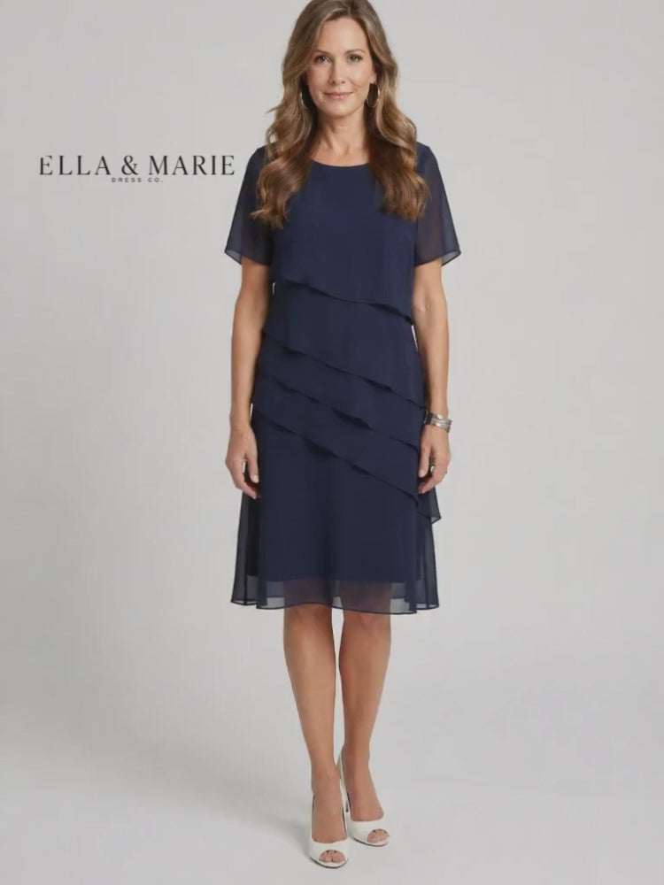 Luisa | Figurbetontes Midi-Kleid