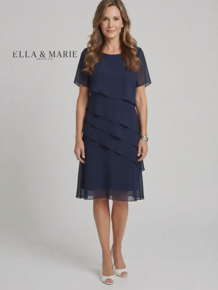 Luisa | Figurbetontes Midi-Kleid