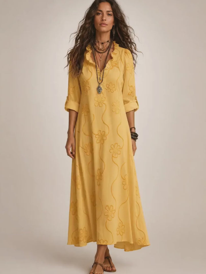 Merle | Bauchkaschierendes Blumen-Sommerkleid