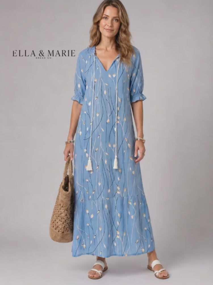 Ines | Florales Midikleid