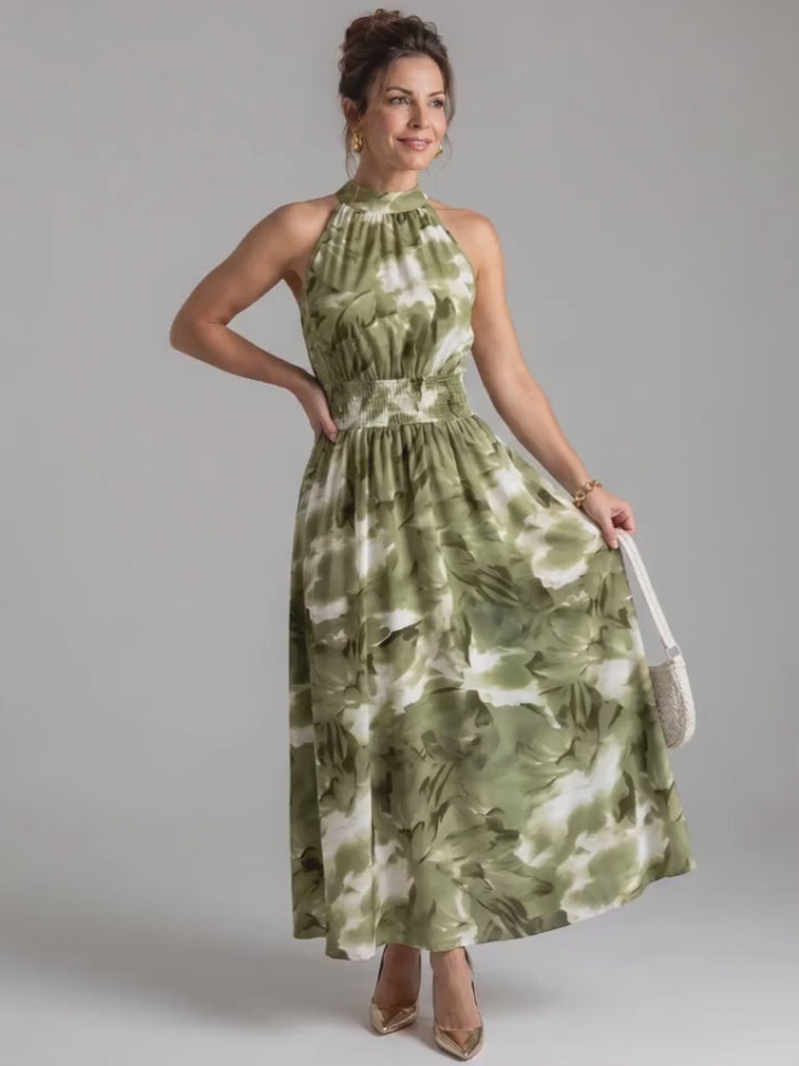 Celestine | Buntes Print-Midikleid
