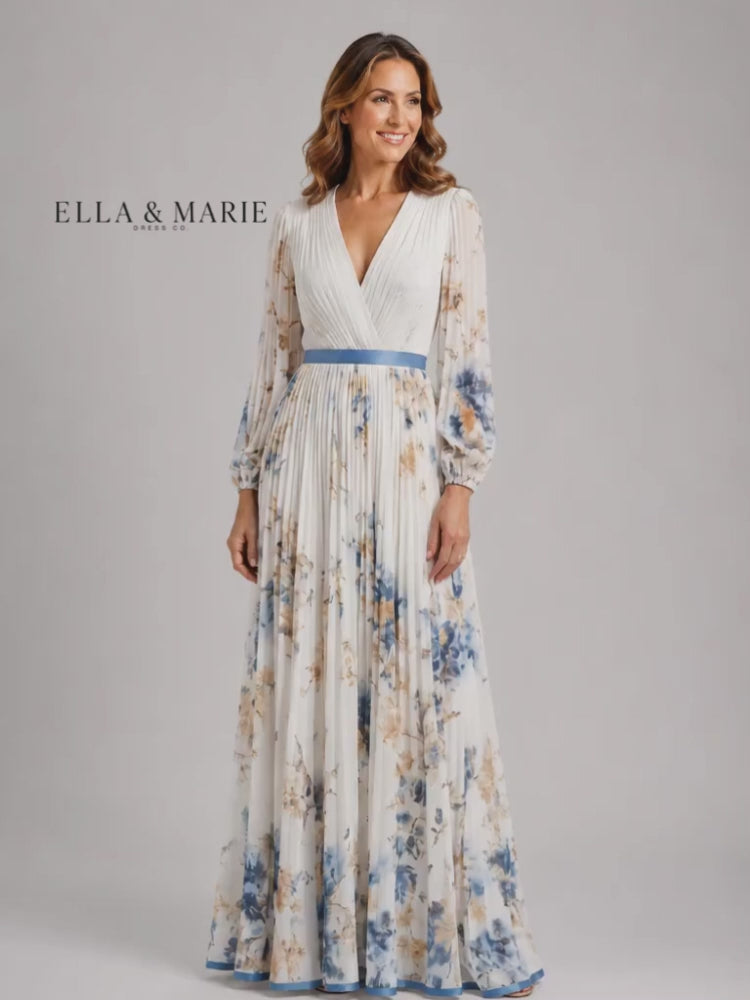Romina | Langärmliges Maxikleid