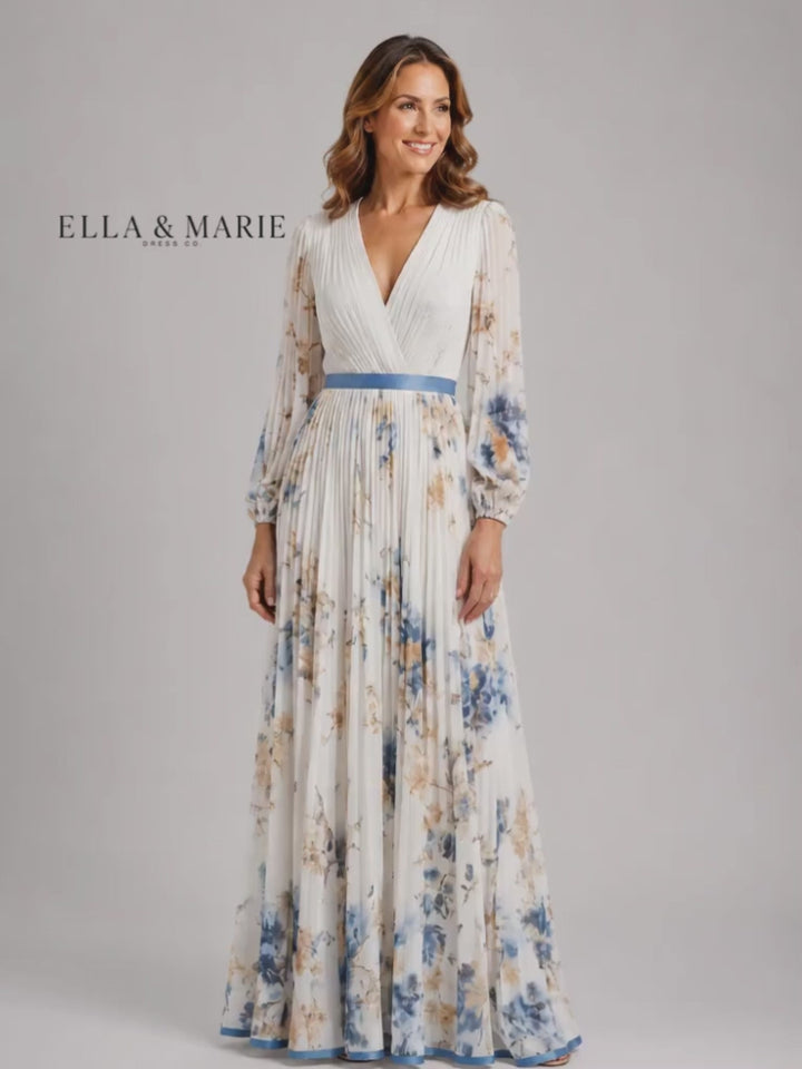 Romina | Langärmliges Maxikleid