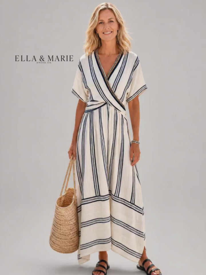 Anna | Midi-jurk met wikkel-look