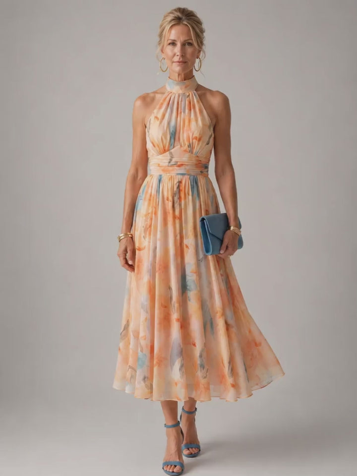 Antonia | Weiches Halter-Midikleid