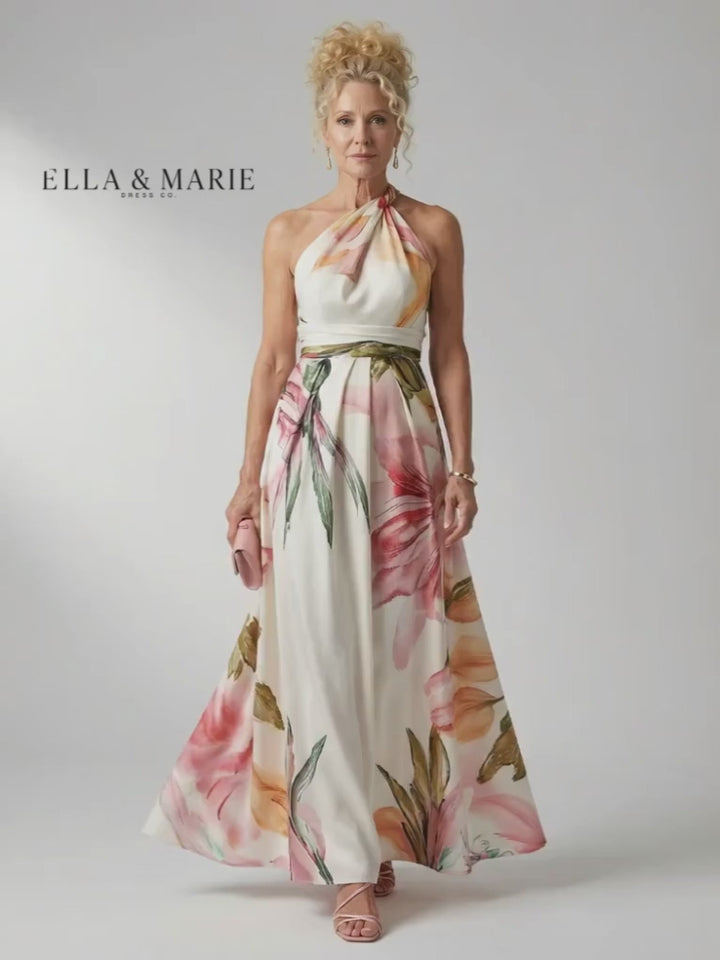 Daniela | Bloemen maxi-jurk
