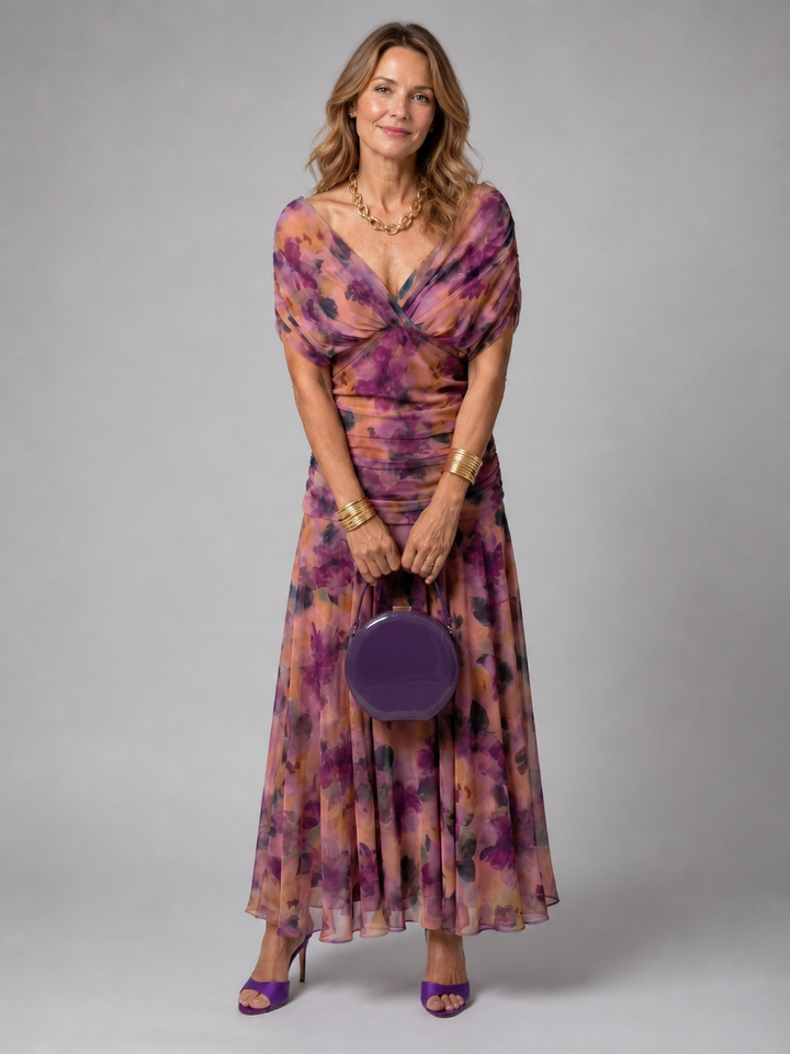Silke | Off-shoulder midi-jurk