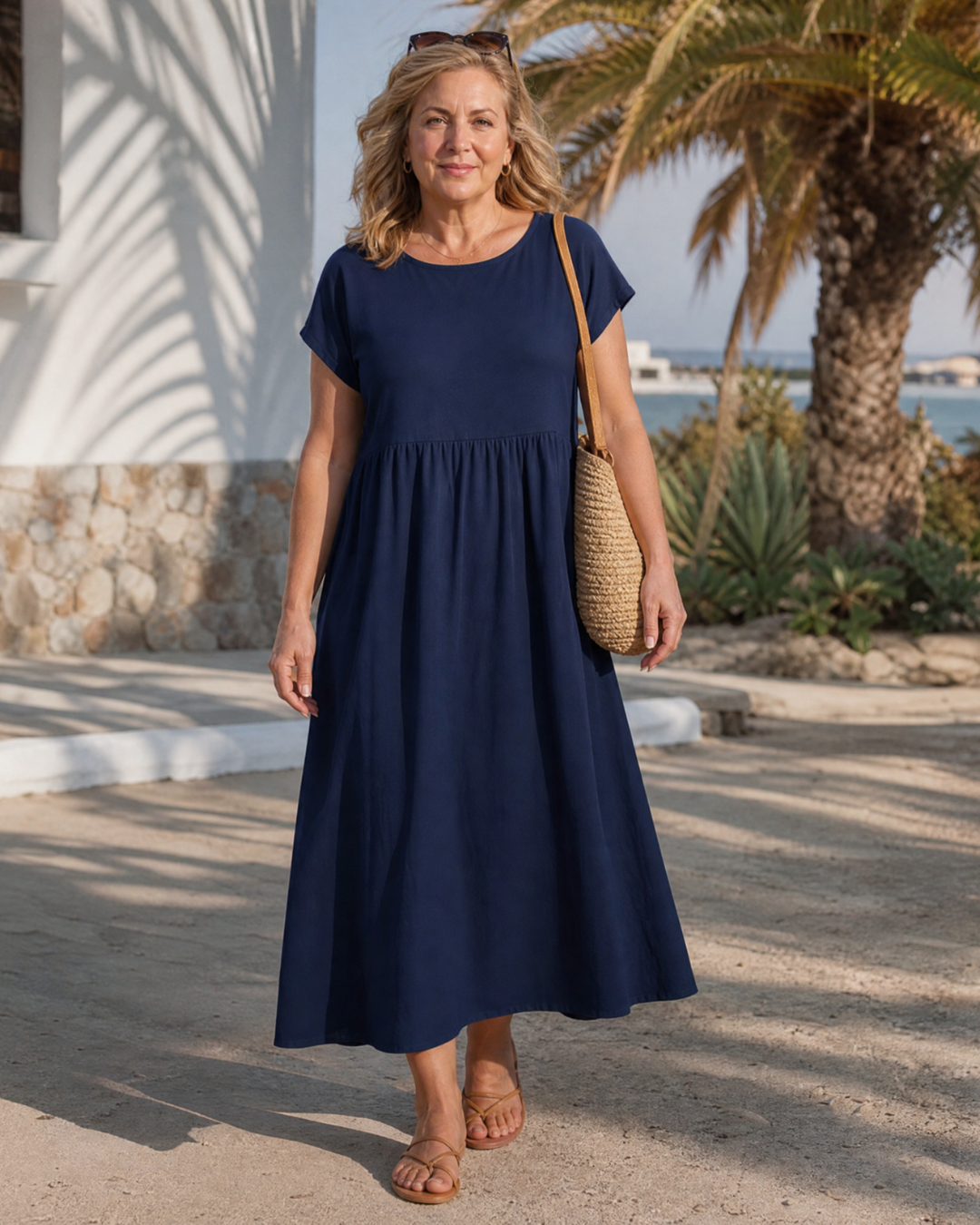 Sophie | Lockeres Midi-Kleid – Bild 6
