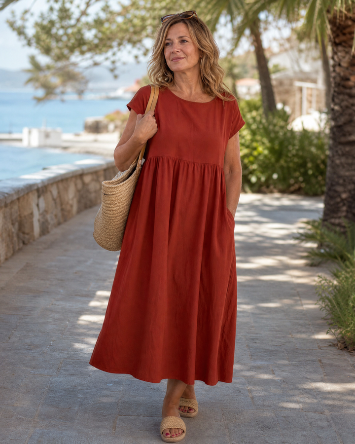 Sophie | Lockeres Midi-Kleid – Bild 7